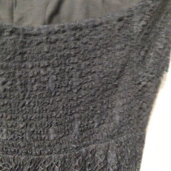 PORRIDGE Anthropologie Strapless Top Lace Black Peplum Blouse Size M NWT - Picture 6 of 10